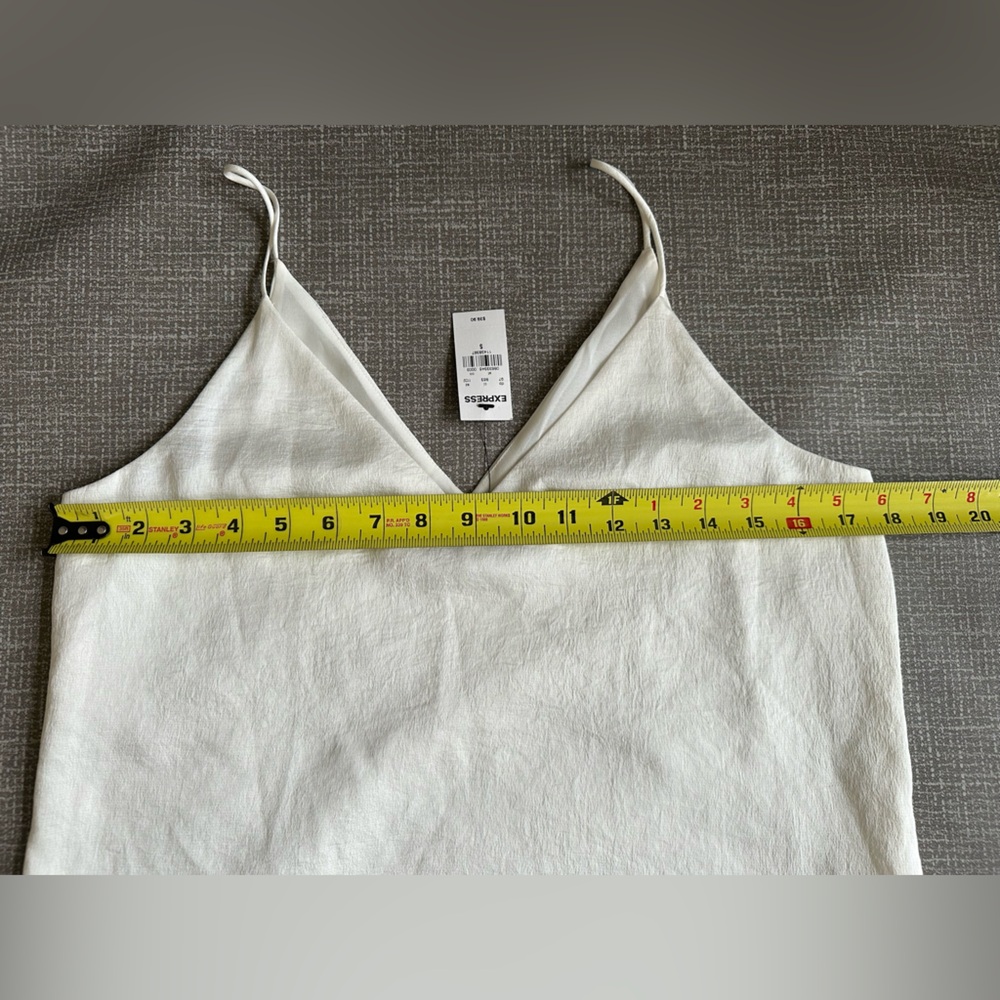 Express Satin Like Cami Cream Size Small - Picture 10 of 11